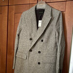 Banana Republic Woman Classic Wool Blend Grey Sz 6 Jacket $275 NWT